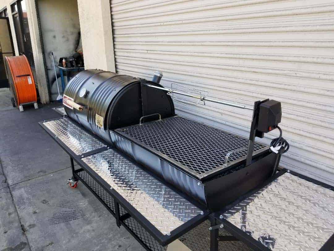 Moss Grills Joeys Ranch Style Barbecue Grill / 55 Gal Barrel