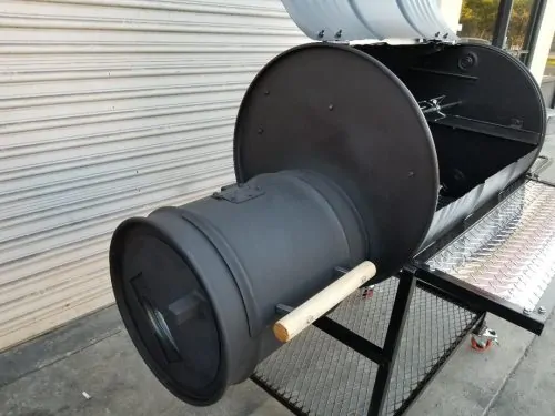 Single Barrel Smoker with Rotisserie