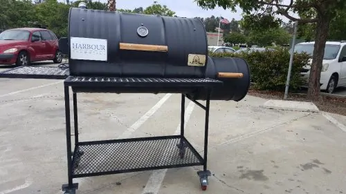 Single Barrel Smoker with Rotisserie