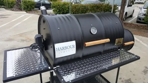 Single Barrel Smoker with Rotisserie