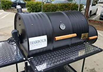 Single Barrel Smoker with Rotisserie