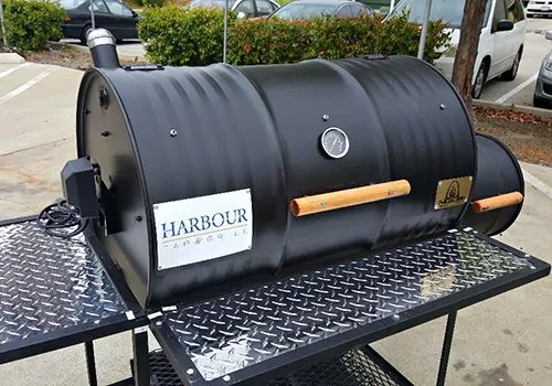 Single Barrel Smoker with Rotisserie