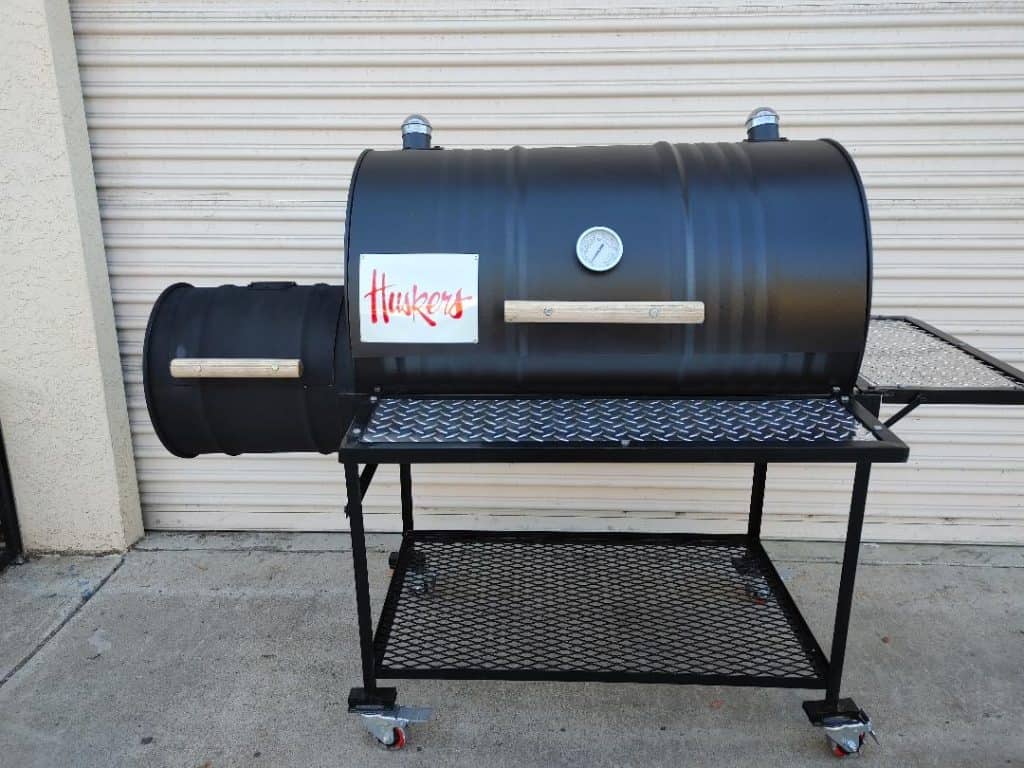 Single Barrel Smoker with Offset Firebox Grill | Moss Grills