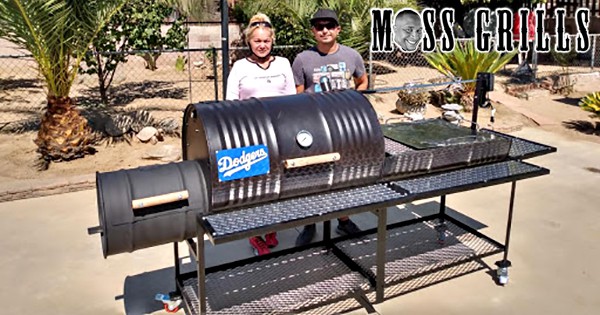 Moss Grills Ranch Style Custom BBQ Grill Smoker / Charcoal