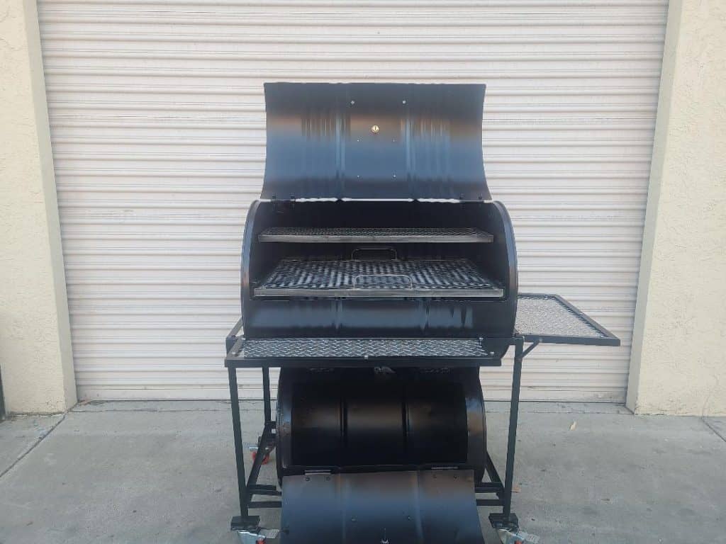 Single Barrel Smoker with Offset Firebox Grill | Moss Grills